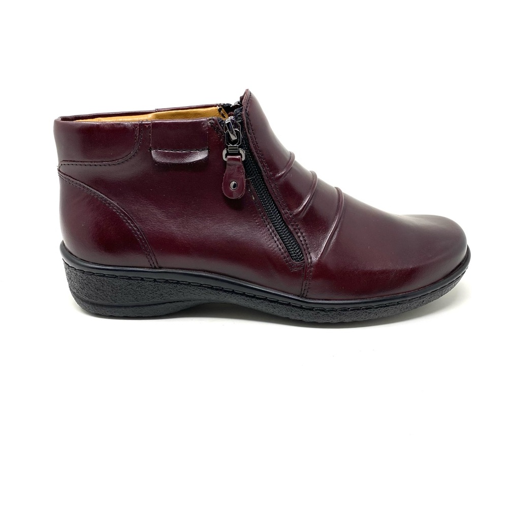 V Italia Women’s Ruby Leather Boots Size 40 H | Double Zip | Style 1723